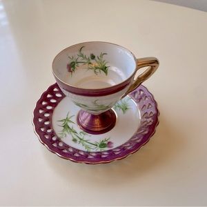 3/$20 Antique Hand Painted Tea Cup